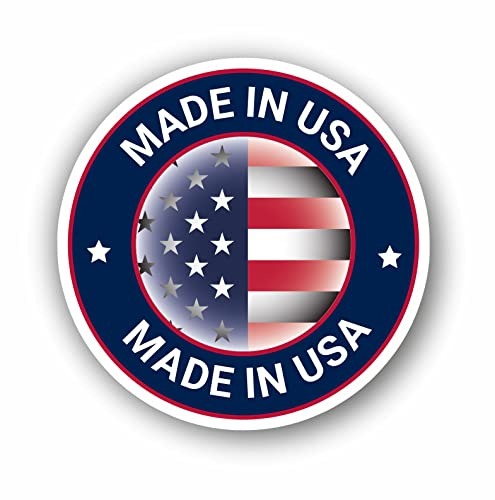 AMA SHOP Passgenauer Aufkleber Made in USA Modell 2 | Autoaufkleber | Aufkleber für Helm, Motorrad, Wohnmobil, PVC-Aufkleber mit weißem Rand für Wandaufkleber, Wandaufkleber