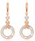 VONALA Circle Drop Earrings Sterling Silver Mother of Pearl Earrings Rose Gold dangle Earrings Jewellery Gifts for Women