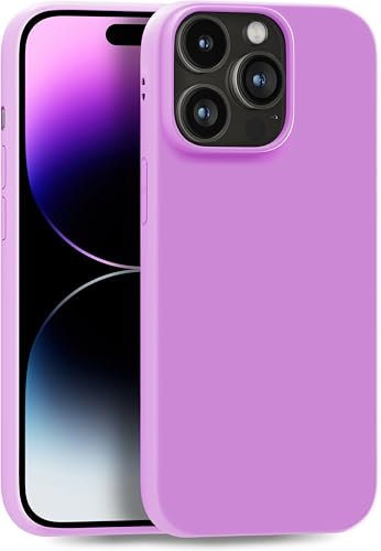 MyGadget Cover per iPhone 14 Pro Max - Custodia Protettiva in Silicone Morbido – Case TPU Flessibile - Ultra Protezione Antiurto & Antigraffio - Viola Chiaro