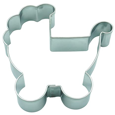 BekkiB - Ausstechform Kinderwagen - ca. 6 cm, Ausstecher aus Edelstahl, spülmaschinengeeignet - 246