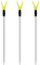 Zite Fishing Teleskop Rutenhalter Angeln 75-135cm – Angelzubehör Rutenauflage Forellen & Karpfen Fischen - Aluminium Rutenständer Schnurlaufkerbe (3 Stück)