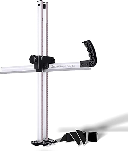 Zozen Strumento di taglio a parete secca, utensili pieghevoli, metrico + imperiale, facile ripieno | Multifunzione/Strumento di taglio sicuro con lame di riserva 10pcs. professionalmente efficiente.