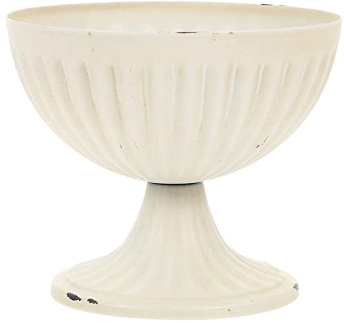 Urna plantador Maceta pequeña urna de Metal jarrón Shabby Garden Outdoor Urn Planter Pedestales Urna de Boda florero para jardín rústico Porche plantador Cubo