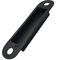 Door Latch Keep Strike Dust Box Black Plastic Large 115mm