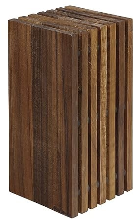 Zassenhaus Messerblock Holz Rillen Messerhalter Holzblock Küchenmesser Nussbaum