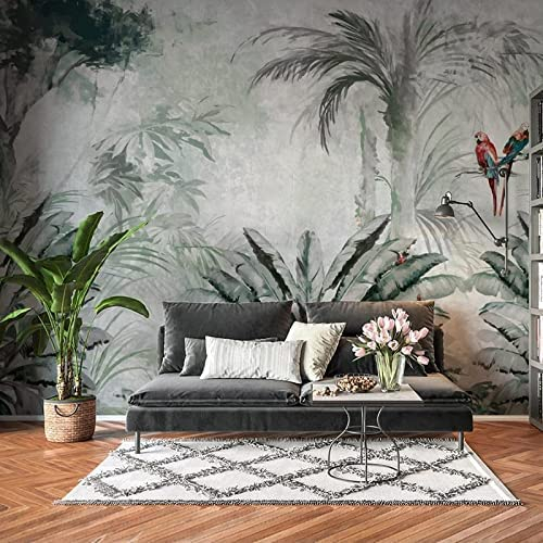 Fototapete Fototapete Wandbild Tropische Pflanze Bananenblatt Diy 3D Tapete Wohnzimmer Schlafzimmer Büro Korridor Dekoration Wandbilder Moderne Wanddekoration Selbstkleb 200 (Breite) x 150 (Höhe) cm