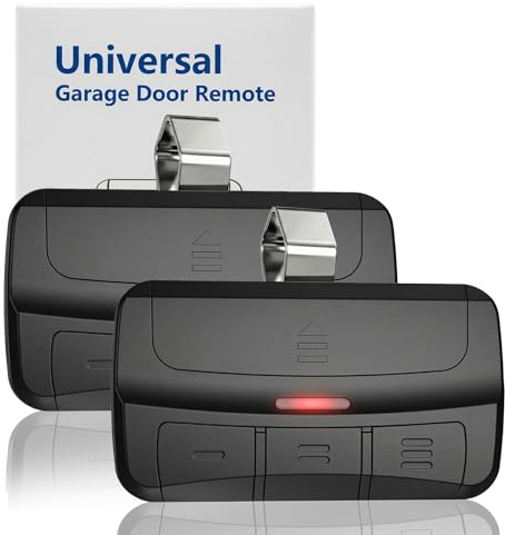 Ouvre-porte de garage universel à 3 boutons compatible avec Genie LiftMaster Chamberlain Craftsman Linear Wayne Dalton Ouvre-porte avec bouton d'apprentissage ou interrupteur DIP programmable