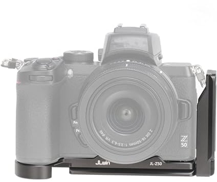 Hersmay Z50 L Staffa, Orizzontale Verticale Arca Swiss Quick Release L Staffa Piastra per Nikon Z50 Accessori Della Macchina Fotografica con 1/4 Vite per DJI Ronin RS2 RS3 RSC PRO Gimbal Piastra