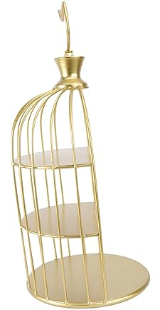 Alzatina per dessert in ferro Espositore per torta in metallo Torre da dessert rotonda Espositore per frutti di mare Espositore per cupcake Supporti per cupcake Stand con tre vassoi Alzata per cupcak