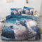 GEDAEUBA Husky Bettwäsche 135x200 - Hunde Bettbezug 135 x 200 2er Set, Wendebettwäsche und Kissenbezug 80x80, Weiche & Angenehme Mikrofaser Bettwäsche-Sets mit Reißverschluss