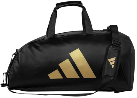 adidas 2 in 1 Kampfsporttasche für Trainingsgeräte, Goldfarben/Schwarz, M