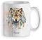 Mug tasse loup native America personnalisable prénom cadeau original animal totem modèle 2