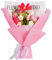 janeunique Crochet Flowers Bouquet-Knitted Flower Bouquet for Home Decoration Anniversary Graduation Flowers Bouquet Gifts for Mom Women and Her,Pink