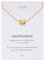 LUUK LIFESTYLE Kette mit Bean Anhänger, Schmuckgeschenk, filigrane Damen Halskette aus robustem Edelstahl, wasserfest & langlebig, gold