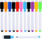 DERAYEE 11-stück Whiteboard-Stift-Set mit Radiergummi, abwischbarer Whiteboard-Filz in dünner Farbe für Kinder