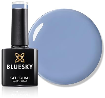 Bluesky Gel Nail Polish 10ml, Azure Whispers - AW2405, Blue Gel Nail Polish for 21 Day Manicure, Professional, Salon & Home Use, Requires Curing Under LED UV Nail Lamp