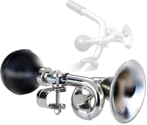ACRISHAGN lufthupe für Fahrrad,Metall-Rubber Hupe,Gummi-Quetschbirne Fahrradhupe,Retro mit Verstellbarer Fahrradklingel,Fahrradglocke,Ballhupe,Lenkerhupe,Mountainbikes,Strandauto,Fahrzeug,Motorräder