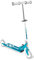 Trottinette Pliable Bleu SKIDS Control roulement a Billes ABEC 5 - Frein arrière au Pied - Hauteur Ajustable - Plateau Aluminium antidérapant -poignées Mousse.