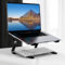 HEKOBAG Supporto PC Portatile Supporto in Alluminio per Laptop Supporto per Laptop Portatile Supporto Computer Portatile Scrivania, Compatibile con Tutti i Laptop da 10-17 Pollici, Altezza 12 cm(Nero)