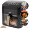 Cecotec Heißluftfritteuse 9 L CecoFry Advance Double. 2850 W, Kompakte, Digitale und ölfreie Diätfritteuse, zwei Körben mit Doppelter Temperatur und PerfectCook-Technologie