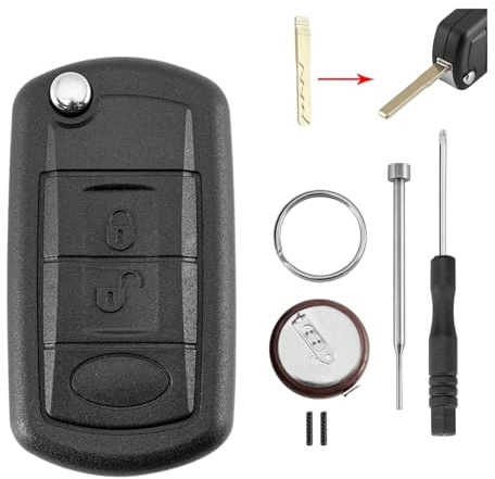For Land Rover Key Shell Discovery 3 and Range Rover Sport Key Fob 3 Buttons Car Key Fob Case Shell Battery VL2330 Pin Removal Tool