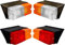 APSMOTIV Traktor Rückleuchten Vorne und Hinten Kombi Licht Seitenblinker Montage und Rückleuchten Combo Set Kompatibel mit Sonalika Indofarm Universal Traktor Real Lights 4 Stück
