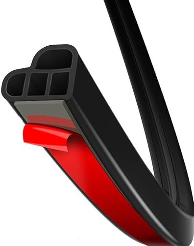 BOLEXA Bande d'étanchéité en Caoutchouc for Porte de Voiture, Bandes d'étanchéité automatiques, Joints en Caoutchouc for Porte de Voiture, Coffre, Capot, Isolation phonique(2 Meters)