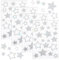 84 Stück Sterne Sticker, Aufkleber Glitzer Silber Etiketten Aufkleber Silber Glitzernde Funkelnde Sterne Glitzer Stern Aufkleber Selbstklebend Zum Basteln für Diy Weihnachten