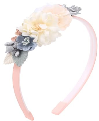 IYOU Bébés Filles Serre-tête Ivoire Fleurs Couvre-chefs Fleuri Anniversaire Mariage Accessoires de Cheveux pour Fille