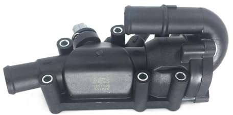 Hajus 1211199 Kühlmittelflansch Thermostatgehäuse Thermostat kompatibel mit Ford Fiesta IV JA JB 1.6L 2000-2002 Fiesta V JD JH 1.3L 2001-2008 KA Van RB 1.3L 1.6L 2001-2008