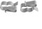 100 Stück Anhängerrahmen Drahtclips Solarpanel Kabelclips Metall Kabelclips Drahtklemmen für Photovoltaik Verkabelung Boot Kabel Boot Anhänger