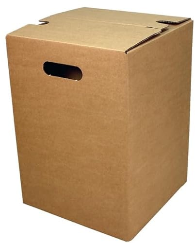 [BOXXCO] 15 Stück Papphocker Sitzmöbel Eventhocker Hocker braun | 1-teilig | 300x300x420 mm