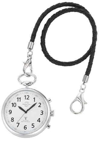Master Time Funk Quarz Sprechende Unisex Uhr Analog mit Leder Armband MTGA-10938-12M