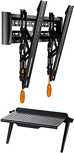 Soporte fijo de pared para TV de 32 a 55 pulgadas, soporte ultra delgado, máximo 400 x 400 mm, soporta hasta 36 kg, compatible con televisores LED, LCD, OLED y plasma.