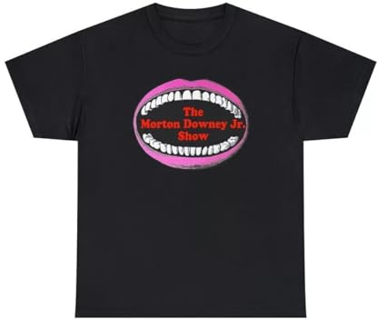 GTHBr889h The Morton Downey Jr Show Big Mouth Unisex T-Shirt Black XXL
