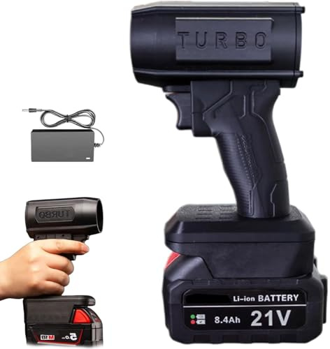 Turbo Jet DB 2.0,Turbo Jet Double-Blow V3.0 Cordless Handheld Blower,Turbos Gebläse,tragbarer elektrischer Laubbläser mit Batterie,Super Jet Ventilator Gebläse zum Entfernen von Laub,Staub & Schnee