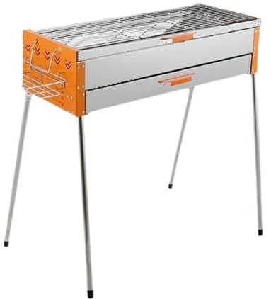 Stainless Steel Charcoal BBQ Grill for Picnic Outdoor Garden Backyard and Camping - Portable Charcoal Barbecue for Delicious Grilling Adventures