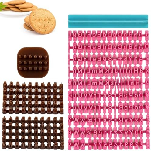 IBXWMNG Keksstempel Set, 2 Sets Buchstaben Stempel Ton, Klein Keksstempel Buchstaben, Klein Ton Stempel, Buchstabenstempel für Ton, Kekse Töpfern DIY-Projekte, Cookie Fondant Kuchen Deko Prägung(4)