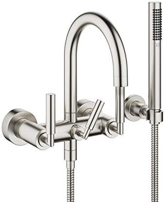 Dornbracht Tara Wannenbatterie mit Garnitur, für Wandmontage platin matt 25133882-06 - Ausladun