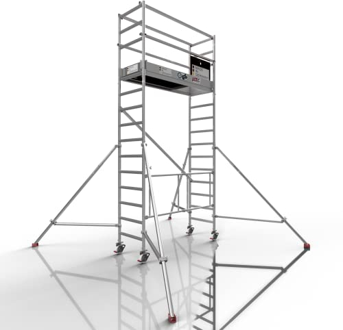 Profigerüst: ALTEC AluKlik® 2.0 500, Arbeitshöhe 5m | TÜV | Made in Germany | inkl. Ø150mm Rollen, Alu Gerüst Rollgerüst Fahrgerüst Baugerüst Faltgerüst Arbeitsplattform…