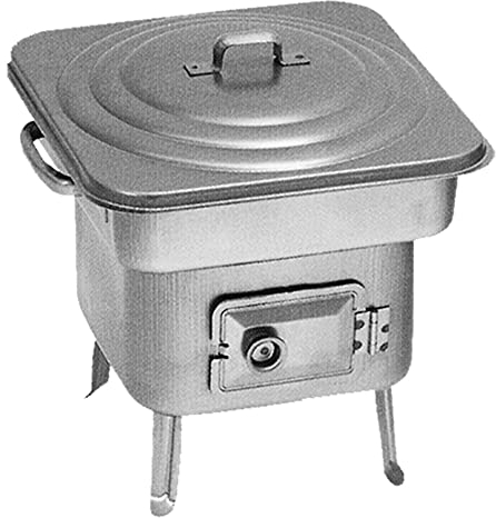 Horno bajo 'Pic Nic' a carbón vegetal. De chapa impresa.