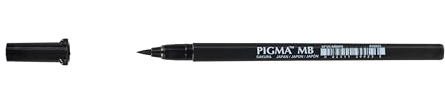 SAKURA BRUSH PEN BLACK - MEDIO - PROFESSIONAL USE