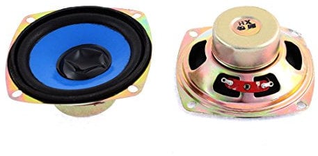 sourcing map 2pcs 5W 4 Ohm Magnet Speaker Loudspeaker 80x80mm for TV Player Audio