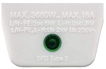 Hama Steckdosen-Adapter mit Überspannungsschutz (Blitzschutz für Telefonanlagen, PC, HiFi, TV-Geräte, bis 3500W, 230V, mit Kontrolllampe) Überspannungsschutzadapter weiß