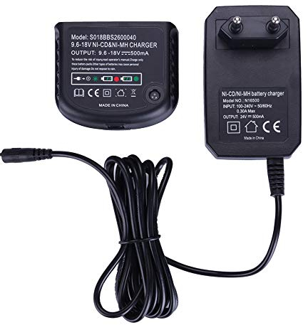 Caricabatteria per Black & Decker Trapano 9.6 V 12 V 14.4 V 18 V Ni-MH/Ni-Cd HPB18-OPE HPB18 HPB14 HPB12 HPB96 Batteries