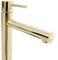 Rea Waschtischarmatur TESS HAUT LIGHT GOLD Wasserhahn Bad Badarmatur aus Messing Armatur für Waschbecken Badezimmer Mischbatterie Waschbecken Einhebel (Gold)