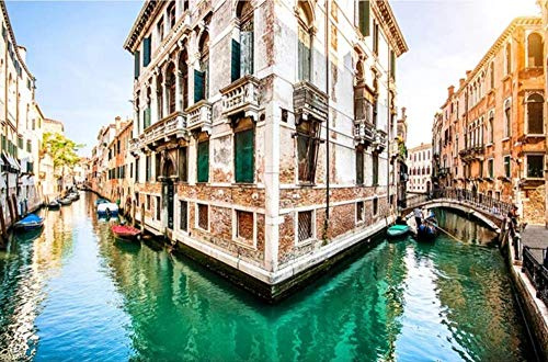 Tapete Fototapete 3d Effekt Flussboot Der Stadtarchitektur Von Venedig Tapeten Vliestapete Wandbilder Wandtapete Wohnzimmer Schlafzimmer Wanddeko 430cmx300cm