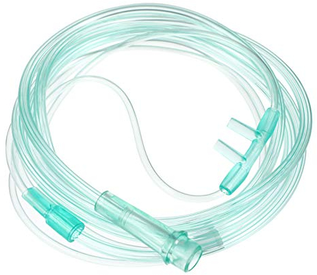 HEALLILY 6 Pièces Canule à Oxygène Nasale Au Toucher Doux Connecteur Standard Tube D'alimentation en Oxygène Résistant à La Torsion Taille Adulte 2 Mètres