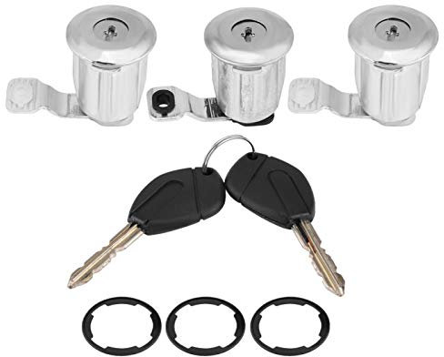 Set serratura portiera auto, 252522 Set cilindro serratura portiera auto con chiavi per partner Berlingo Xsara(3 Cilindro di bloccaggio)