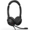 Jabra Evolve2 30 MS Cuffie cablate, USB-A, stereo, nero – Leggero auricolare portatile con 2 microfoni incorporati – Cuffie da lavoro con audio superiore e comfort affidabile